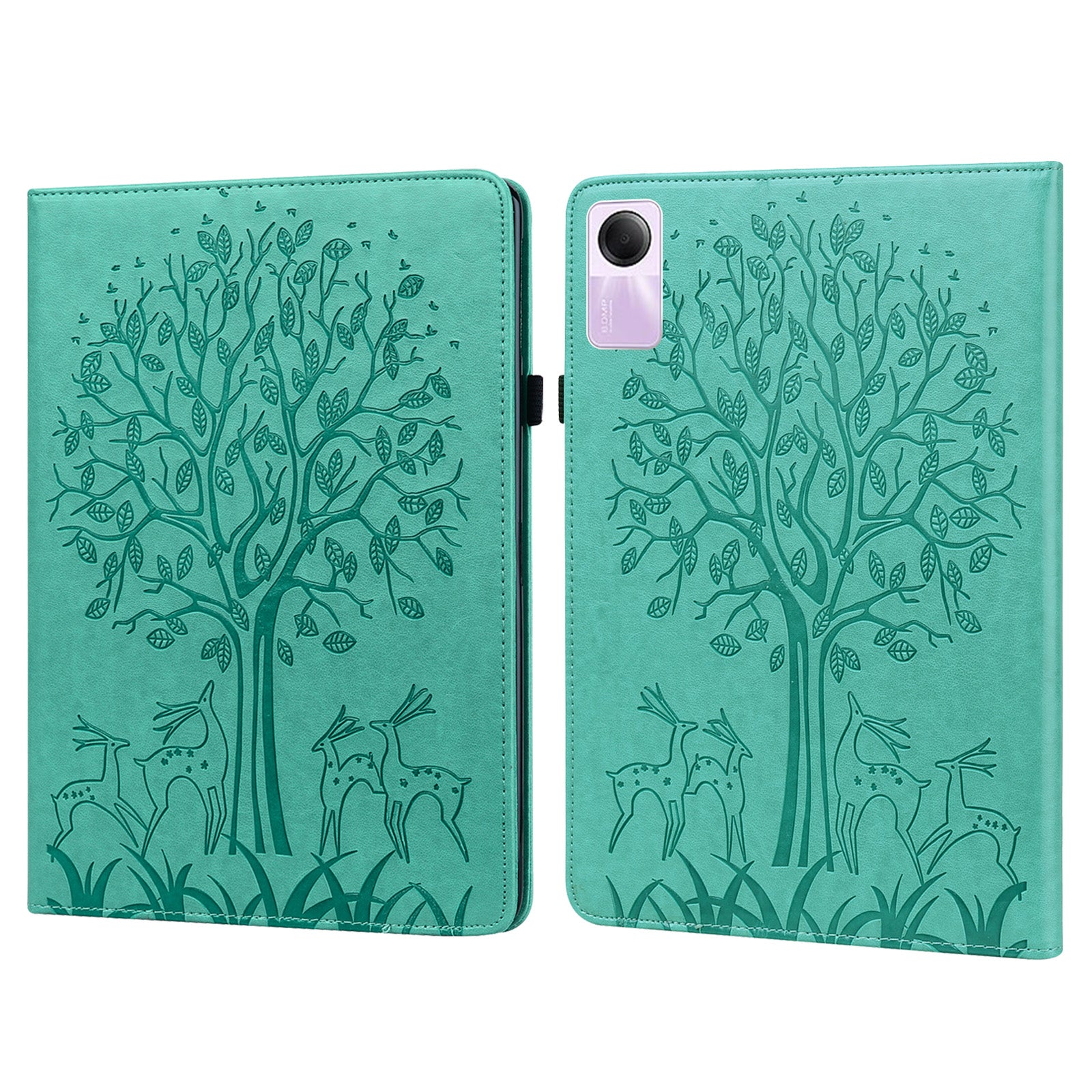 For Xiaomi Redmi Pad SE Case Imprinted PU Leather Tablet Cover with Card Slots
