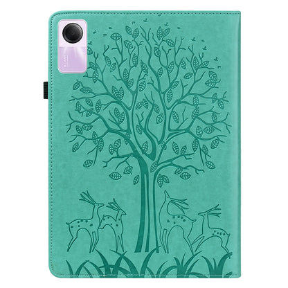For Xiaomi Redmi Pad SE Case Imprinted PU Leather Tablet Cover with Card Slots
