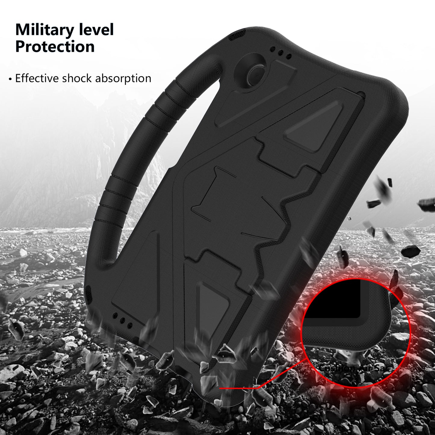 For Samsung Galaxy Tab A9 Case EVA Shockproof Grip Handle Kickstand Tablet Cover