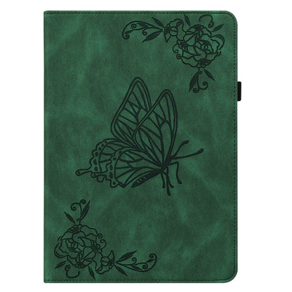 Tablet Case for Realme Pad 2 PU Leather Cover Butterfly Flower Imprinted Card Holder Shell