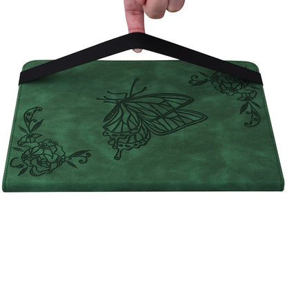 Tablet Case for Realme Pad 2 PU Leather Cover Butterfly Flower Imprinted Card Holder Shell