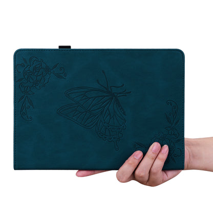 Tablet Case for Realme Pad 2 PU Leather Cover Butterfly Flower Imprinted Card Holder Shell