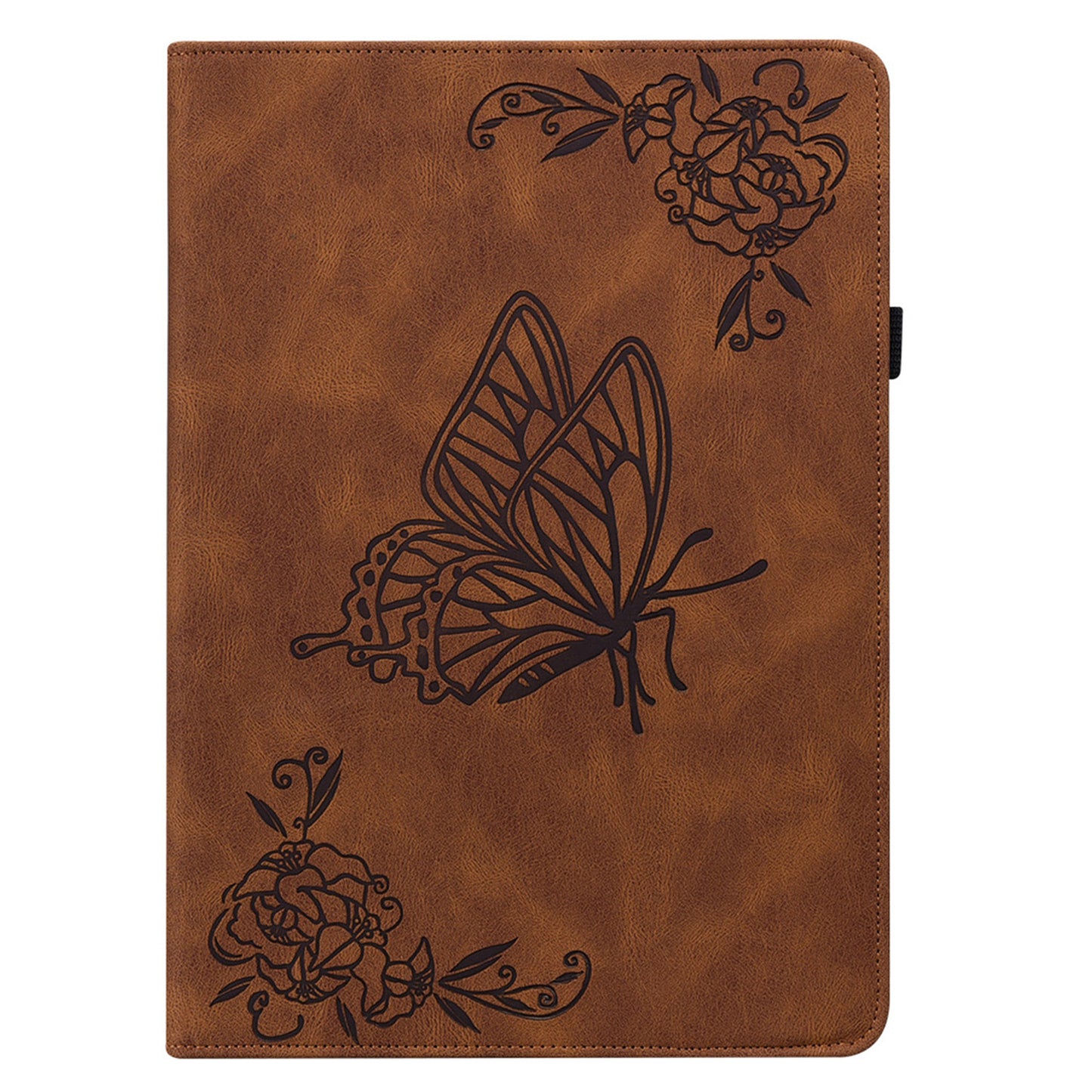 Tablet Case for Realme Pad 2 PU Leather Cover Butterfly Flower Imprinted Card Holder Shell