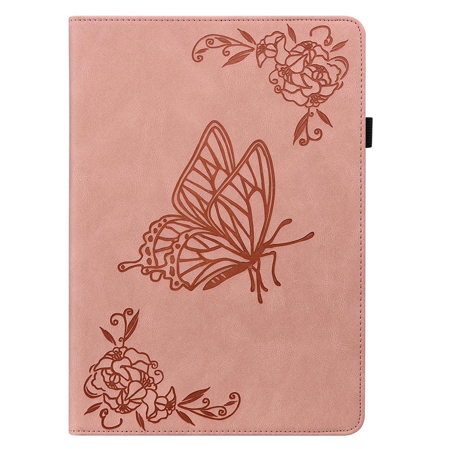 Tablet Case for Realme Pad 2 PU Leather Cover Butterfly Flower Imprinted Card Holder Shell
