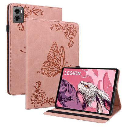 For Lenovo Legion Y700 (2023) Case PU Leather Imprinted Card Holder Stand Tablet Cover