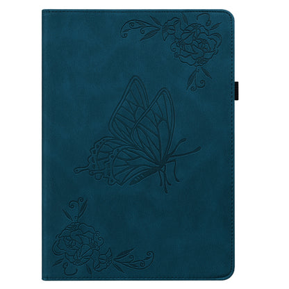 For Samsung Galaxy Tab A9 Leather Case Butterfly Flower Imprinted Tablet Cover