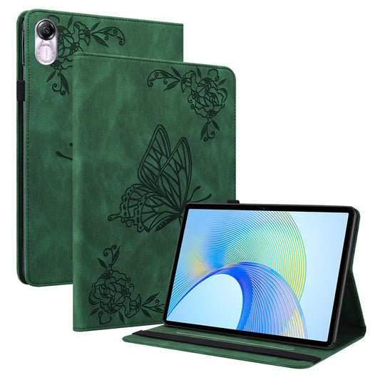 For Honor Pad X8 Pro / Pad X9 Leather Cover Imprinted Flip Stand Card Holder Tablet Case