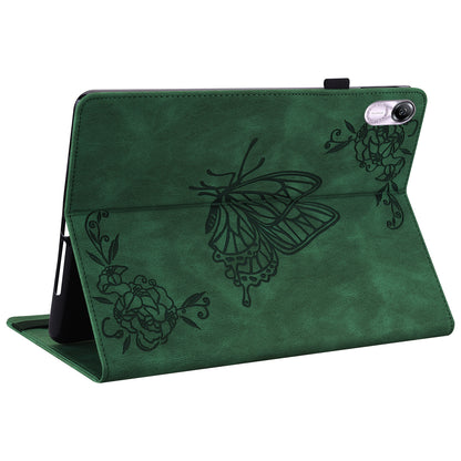 For Honor Pad X8 Pro / Pad X9 Leather Cover Imprinted Flip Stand Card Holder Tablet Case