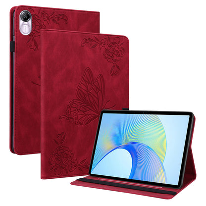 For Honor Pad X8 Pro / Pad X9 Leather Cover Imprinted Flip Stand Card Holder Tablet Case