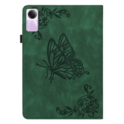 For Xiaomi Redmi Pad SE Case PU Leather Card Holder Imprinted Stand Tablet Cover