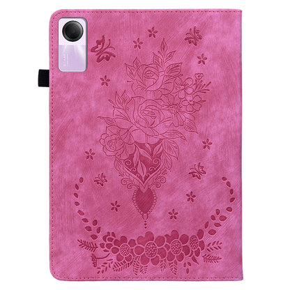 For Xiaomi Redmi Pad SE Case PU Leather Imprinted Card Holder Tablet Cover