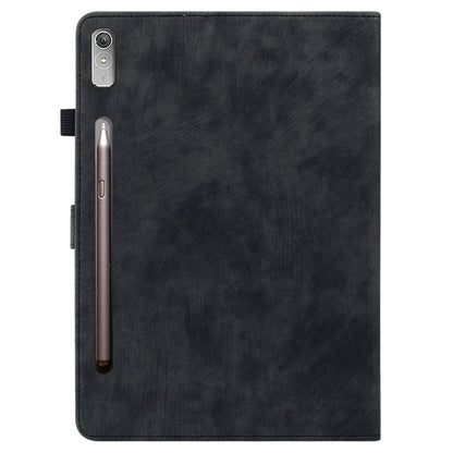 For Lenovo Tab P12 Leather Case Cute Tiger Imprinted PU Leather Card Holder Tablet Cover