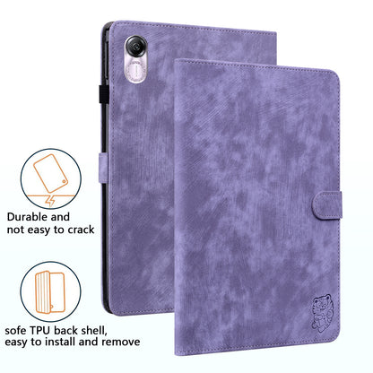 For Honor Pad X8 Pro / Pad X9 Case Cute Tiger Imprinted PU Leather Stand Tablet Cover
