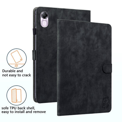 For Honor Pad X8 Pro / Pad X9 Case Cute Tiger Imprinted PU Leather Stand Tablet Cover