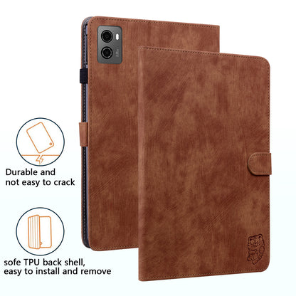 For Lenovo Legion Y700 (2023) Cover Imprinted Stand PU Leather Card Holder Tablet Case