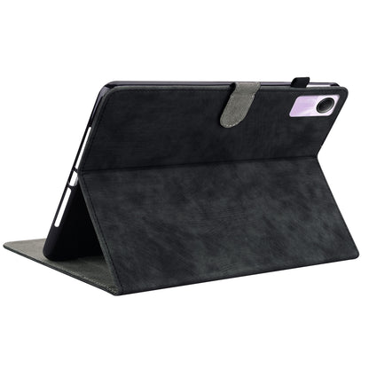 For Xiaomi Redmi Pad SE Cover Cute Tiger Imprint Leather Tablet Case with Card Slots