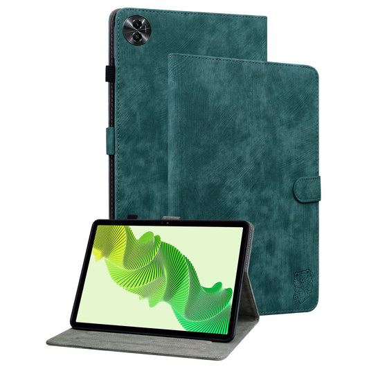 For Realme Pad 2 PU Leather Case Imprinted Card Holder Tablet Stand Cover
