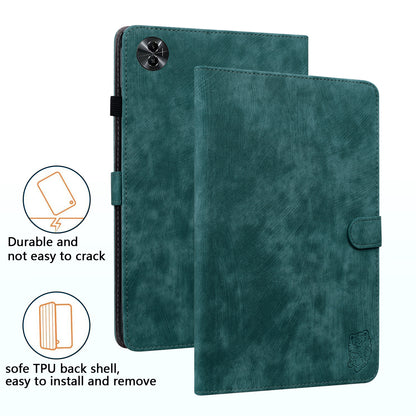 For Realme Pad 2 PU Leather Case Imprinted Card Holder Tablet Stand Cover