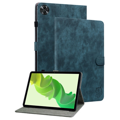 For Realme Pad 2 PU Leather Case Imprinted Card Holder Tablet Stand Cover