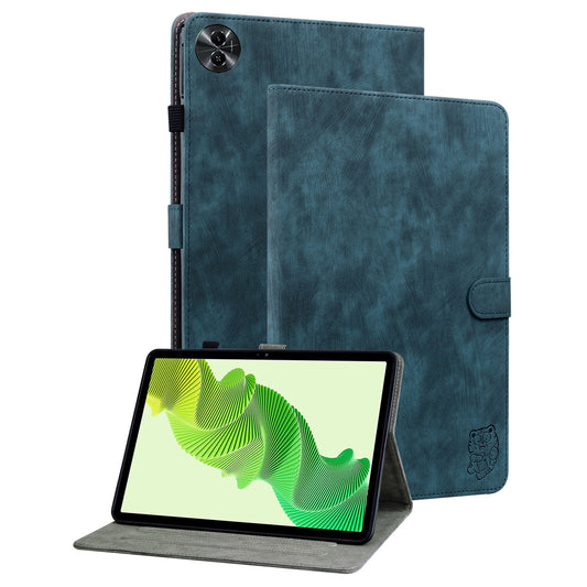 For Realme Pad 2 PU Leather Case Imprinted Card Holder Tablet Stand Cover