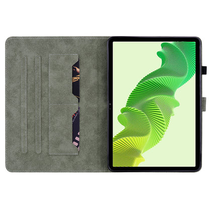For Realme Pad 2 PU Leather Case Imprinted Card Holder Tablet Stand Cover