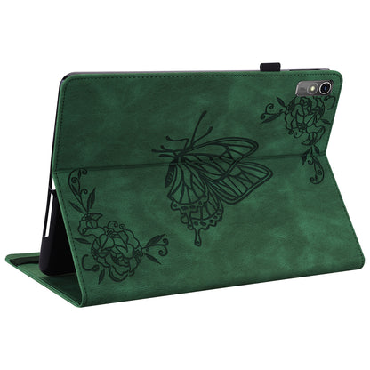 For Lenovo Tab M10 5G PU Leather Case Stand Card Holder Imprinted Tablet Cover