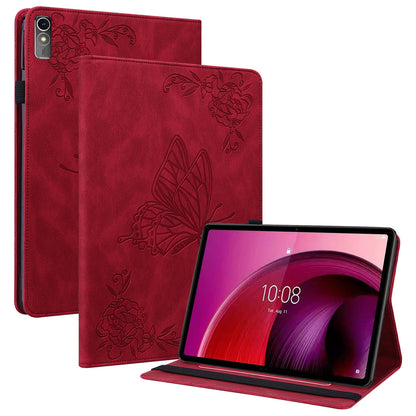 For Lenovo Tab M10 5G PU Leather Case Stand Card Holder Imprinted Tablet Cover
