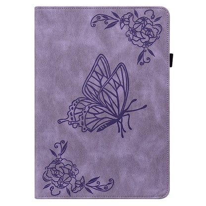 For Lenovo Tab M10 5G PU Leather Case Stand Card Holder Imprinted Tablet Cover