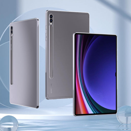 For Samsung Galaxy Tab S9+ Flexible TPU Cover HD Transparent Tablet Case Drop Protection Shell