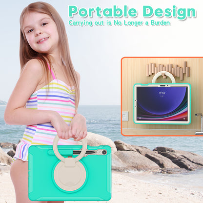 For Samsung Galaxy Tab S9 FE / S7 T870 / S8 X700 / S9 X710 Case Kickstand Tablet Cover with Pen Slot