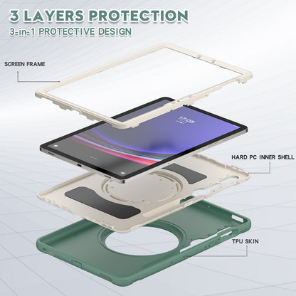 For Samsung Galaxy Tab S9 FE / S7 T870 / S8 X700 / S9 X710 Case Kickstand Tablet Cover with Pen Slot