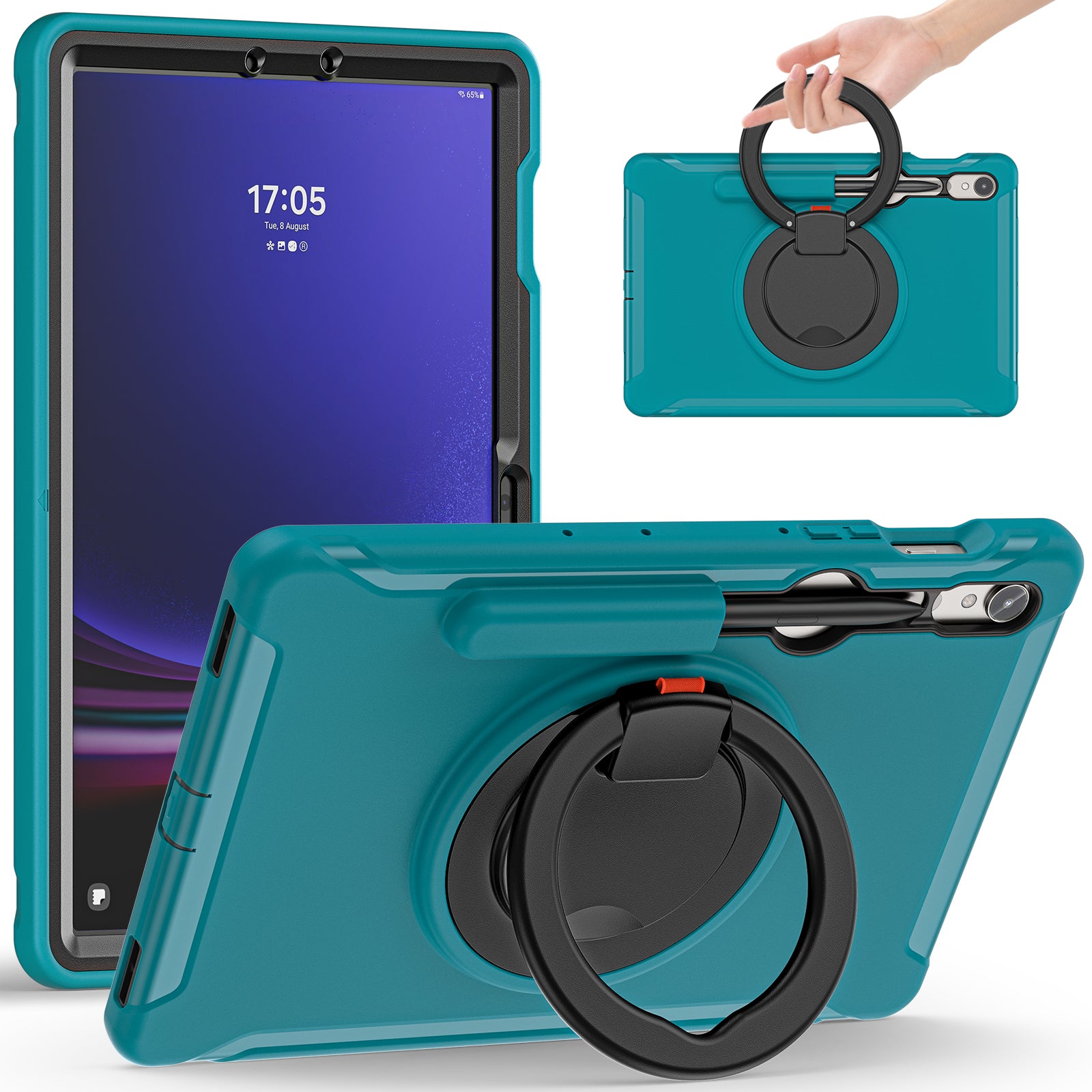 For Samsung Galaxy Tab S9 FE / S7 T870 / S8 X700 / S9 X710 Case Kickstand Tablet Cover with Pen Slot