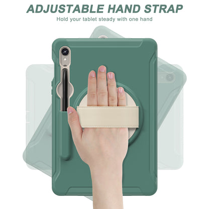 For Samsung Galaxy Tab S9 FE / S7 T870 / S8 X700 / S9 X710 Case PC+TPU Kickstand Tablet Cover with Pen Slot