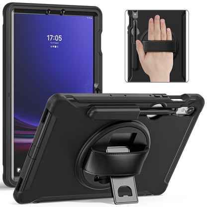 For Samsung Galaxy Tab S9 FE / S7 T870 / S8 X700 / S9 X710 Case PC+TPU Kickstand Tablet Cover with Pen Slot