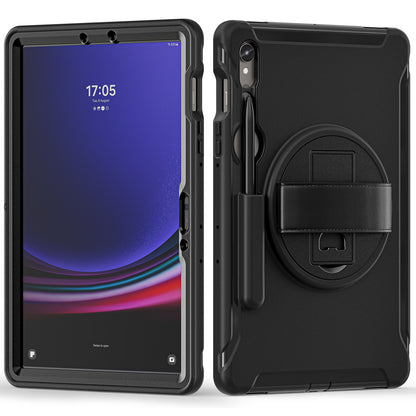 For Samsung Galaxy Tab S9 FE / S7 T870 / S8 X700 / S9 X710 Case PC+TPU Kickstand Tablet Cover with Pen Slot