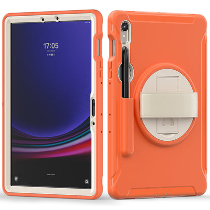 For Samsung Galaxy Tab S9 FE / S7 T870 / S8 X700 / S9 X710 Case PC+TPU Kickstand Tablet Cover with Pen Slot