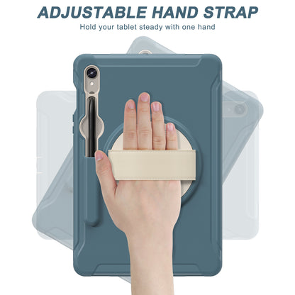 For Samsung Galaxy Tab S9 FE / S7 T870 / S8 X700 / S9 X710 Case PC+TPU Kickstand Tablet Cover with Pen Slot