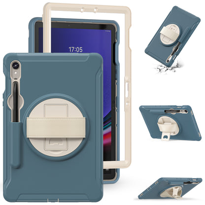 For Samsung Galaxy Tab S9 FE / S7 T870 / S8 X700 / S9 X710 Case PC+TPU Kickstand Tablet Cover with Pen Slot