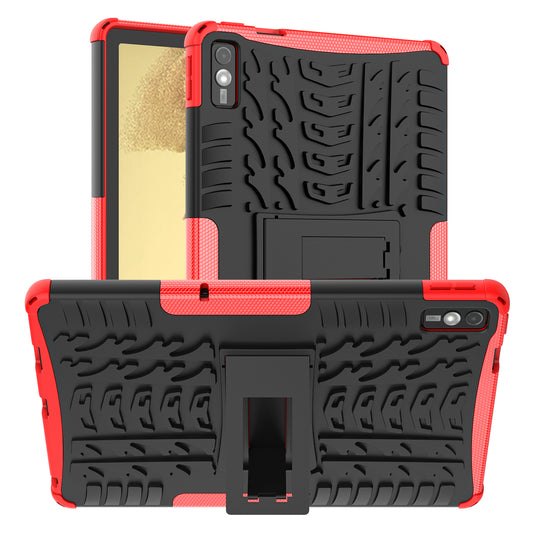For Lenovo Tab M10 5G Case Tyre Pattern PC+TPU Kickstand Tablet Cover