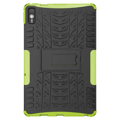 For Lenovo Tab M10 5G Case Tyre Pattern PC+TPU Kickstand Tablet Cover