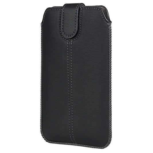 18.5 x 10.8cm Vertical Phone Belt Bag for 7.0 inch Mobile Phones Waist Pouch Universal PU Leather Phone Holder