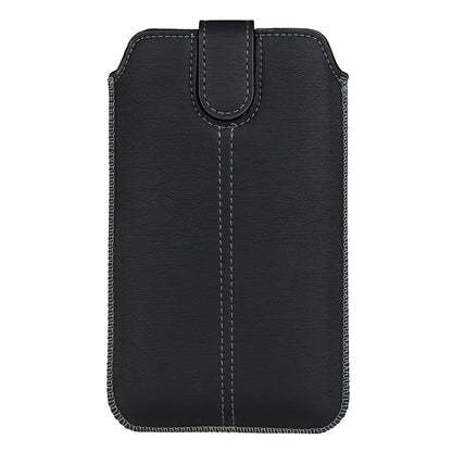 18.5 x 10.8cm Vertical Phone Belt Bag for 7.0 inch Mobile Phones Waist Pouch Universal PU Leather Phone Holder