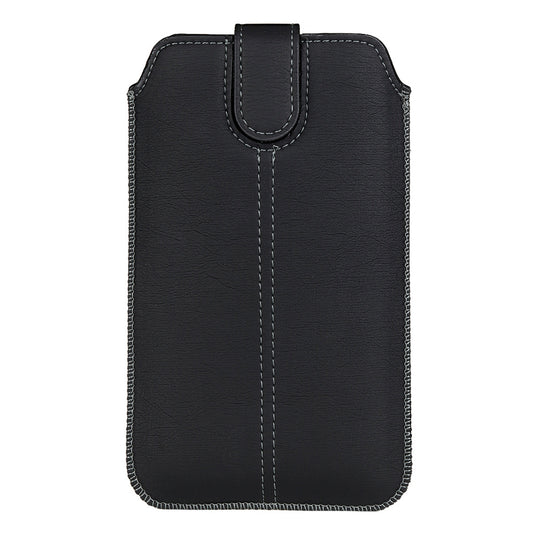 18.5 x 10.8cm Vertical Phone Belt Bag for 7.0 inch Mobile Phones Waist Pouch Universal PU Leather Phone Holder