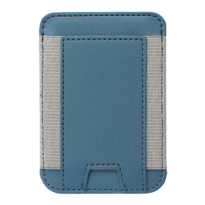 Compatible with MagSafe Magnetic Leather Phone Card Holder Bag Mini Card Storage Pouch for Back of Cell Phone