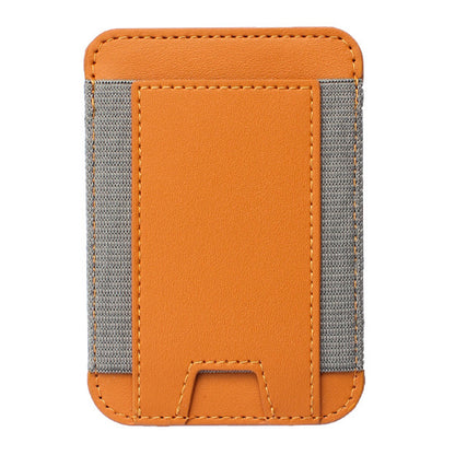 Compatible with MagSafe Magnetic Leather Phone Card Holder Bag Mini Card Storage Pouch for Back of Cell Phone