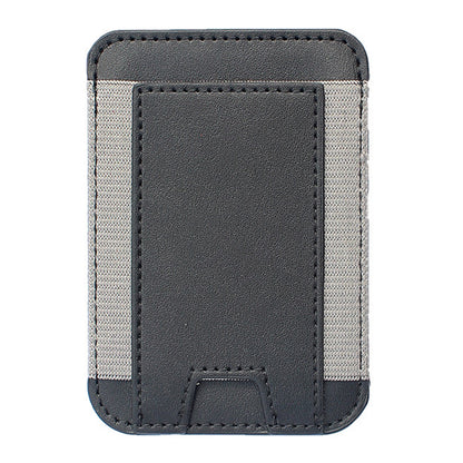 Compatible with MagSafe Magnetic Leather Phone Card Holder Bag Mini Card Storage Pouch for Back of Cell Phone