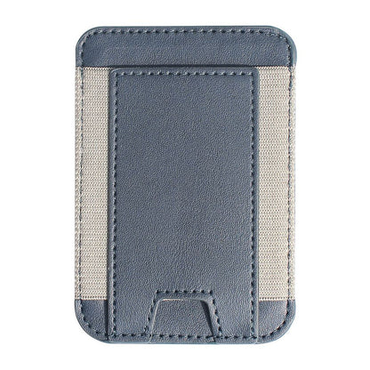 Compatible with MagSafe Magnetic Leather Phone Card Holder Bag Mini Card Storage Pouch for Back of Cell Phone