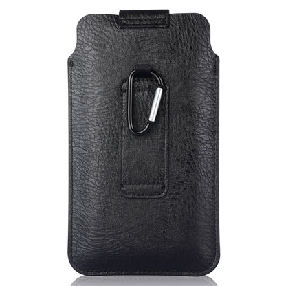 Slim PU Leather Belt Phone Bag for Mobile Phones Magnetic Closure Waist Pouch