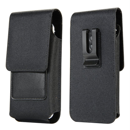 Phone Holster Waist Bag for 5.5-6.5 inch Phone , Nylon+PU Leather Card Holder Pouch, Size: 16.5*8.6*2CM