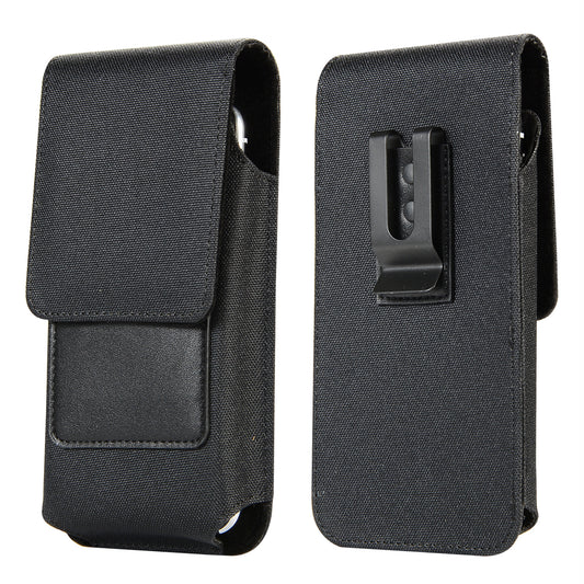 Phone Holster Waist Bag for 5.5-6.5 inch Phone , Nylon+PU Leather Card Holder Pouch, Size: 16.5*8.6*2CM